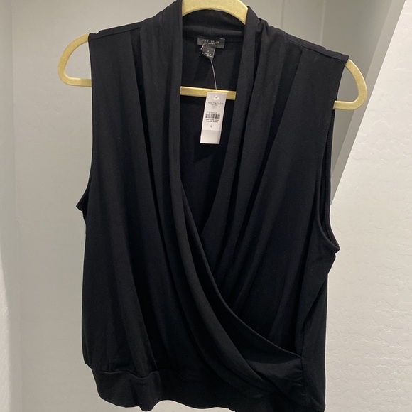 Ann Taylor Factory Tops - ANN TAYLOR factory faux wrap top with elastic bottom